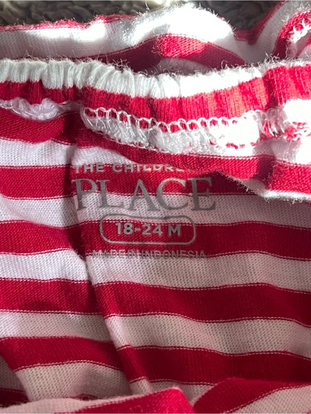 The Children's Place Red & Navy Star Stripe Romper